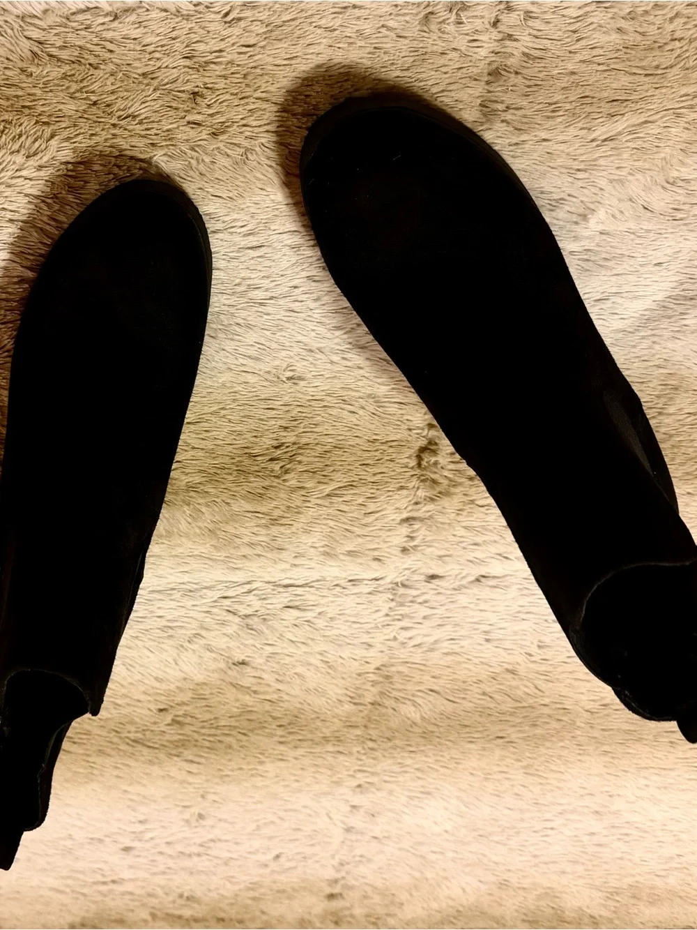 Dream Pairs Black Suede Block Heel Ankle Booties
